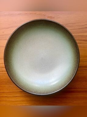 Vintage Heath Ceramics Sea & Sand Coupe Bowl Edith Heath MCM California Pottery